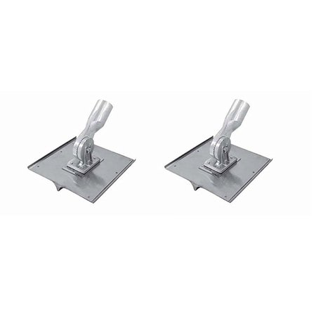 Kraft Tool Co. CC030 10 in. x 10 in. Stainless Steel Walking Seamer Groover with Threaded Handle Socket, 2PK CC030-2
